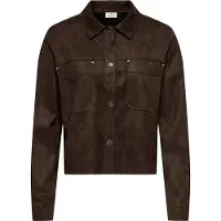 JDY Veste mi-saison brun foncé