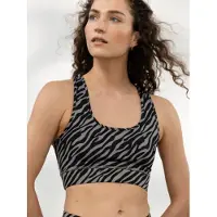 Hey Honey Soutien-gorge de sport 'Racerback' gris basalte