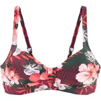 LASCANA Hauts de bikini vert foncé / abricot / saumon
