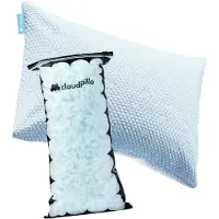 Cloudpillo Oreiller pour enfant Cloudkiddo - Oreiller pour enfant - 30 nuits de sommeil d'essai - Oreiller réglable - Oreiller en mousse à mémoire de forme - Oreiller ergonomique - Parfait pour les dormeurs