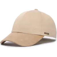 BOSS Casquette en gabardine de coton avec visière en cuir suédé