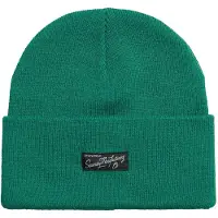 Superdry Femme Côtelée Classique Vintage Bonnet, Vert &amp; Noir
