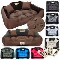 AIO Factory Lit pour chien KINGDOG chenil 75x65 cm personnalisé imperméable marron