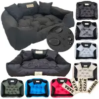 AIO Factory Grand lit pour chien et chat 145 x 115 noir - Kingdog