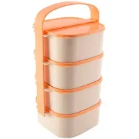 Orion Boîte à lunch en plastique à 4 compartiments 4 x 1,15 l