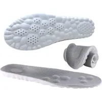 INF Semelles 4d Ultra Douces Et Respirantes 1 Paire Gris 45-46