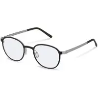 Rodenstock Lunettes de Vue R7169 50/22/145 Black, dark grey Metallo MAN R7169