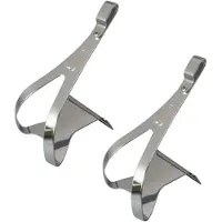 MKS Toe Stainless Stell Toe Clips Argenté