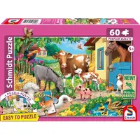 Schmidt Spiele Puzzle Animaux de la Ferme - 51 à 99 pièces
