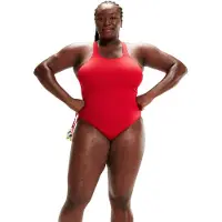 Speedo Eco Endurance+ Medalist Swimsuit Rouge UK 30 Femme