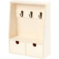 Creativ Company Boîte à clés en bois 28,5 x 22 x 8 cm