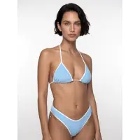 Flavia Valentini Bikini 'Bikini Triangolo Contrast Sky Blue & White' bleu ciel