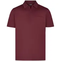 Ragman Softknit Regular Fit Polo rouge, Unicolore