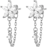 Hey Happiness Boucles d'oreilles 'Petal Blossom' argent