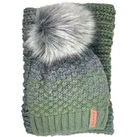 Kumixi Bonnet 'Set: Mütze & Loop Schal' olive