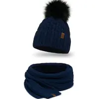 Vivisence Bonnet '7015 Set' bleu foncé