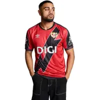 Umbro Rayo Vallecano 25/26 Away Junior Short Sleeve T-shirt Rouge 14 Years Enfants