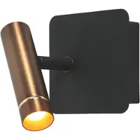 Mexlite Applique murale - bronze - Lumo - métal - lampe de lit - LED - 4850BR -