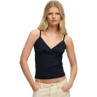 Superdry Femme Débardeur Athletic Essentials Col V à Bordure Navy Taille: 42