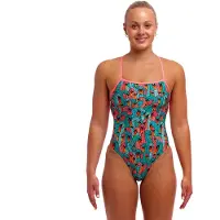 Funkita Strapped In One Piece Swimsuit Bleu AUS 16 Femme