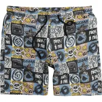 Sesame Street Short de bain de - Krümelmonster - Rock N' Roll - M - XXL - pour Homme - multicolore - Taille M