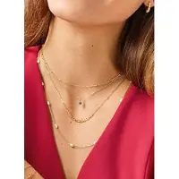 Jackie Gold Sautoir Positiano en or jaune 14 carats