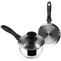 Ibili Induktion With Cristal Lid 14 Cm Casserole Argent Argent One Size