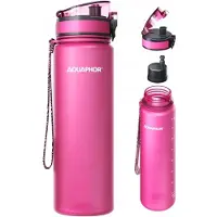 AQUAPHOR Bouteille d'eau filtrante 0,8 l rose + 1 filtre fixe