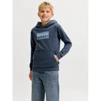 Jack & Jones Kids Junior Sweat 'JCOFUSION' bleu / bleu marine / blanc