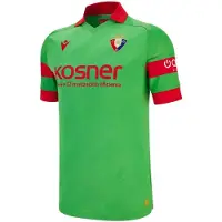 MACRON Ca Osasuna 25/26 Away Junior Short Sleeve T-shirt Vert 13-14 Years Enfants