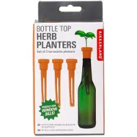 Kikkerland Pots herbes avec bouchon de bouteille 1 EA
