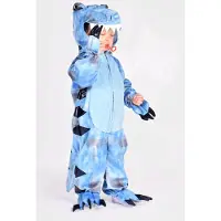 Den Goda Fen Déguisement - Dinosaur - Bleu - - 3-4 ans (98-104) - Costumes