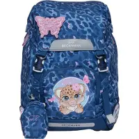 Beckmann Cartable - Classic+ - Cheetah - Bleu Foncé - - UneTaille - Cartable