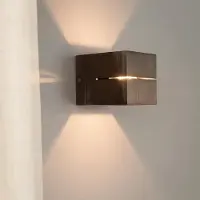 LUSENZ - Applique murale cubique 3W G9 bronze brossé IP20 dimmable