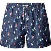 Pepe Jeans pour homme. PMB100027 Maillot de bain bateaux marine (M), Bleu, Jaune, Beachwear, Polyester