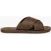 Superdry Vintage Cross Strap Slides Marron EU 40-41 Homme