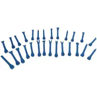 Silver ELMAX | Outillage à levier automobile, 27pcs, outillage de garniture intérieure, outillage d'installation, outillage de dépose de garniture, kit d'outillage de garniture de porte