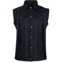 Vixxsin Veste Sans Manches Gothic de - Nolen - Débardeur - M - 4XL - pour Homme - noir - Taille 3XL