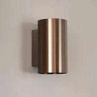 LUSENZ - Applique murale cylindrique 10W GU10 bronze brossé up/downlight
