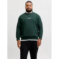 Jack & Jones Soho Plus Size Sweatshirt Vert 6XL / Regular Homme