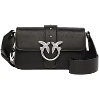 Pinko Sac bandoulière 'Sac Rabat Love One Slouchy Zip Mini Vite Noir' noir