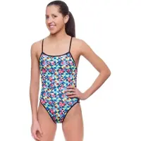 Turbo Origami Thin Strap Swimsuit Multicolore 2XL Femme