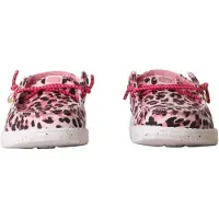 HEY DUDE Mocassin - - Wendy Y Getaway Lace - Enfant - Rose Leopard - Textile