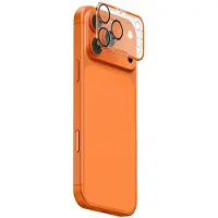 Skinarma Camera Lens Glass Magma Full Matte for iPhone 17 Pro Max orange (Apple iPhone 17 Pro Max), Téléphone portable : film de protection, Orange