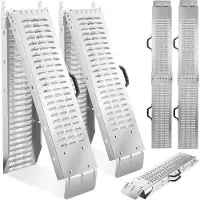 TecTake - Jeu de 2 rampes Björn - Pliable avec poignées de transport - Pliable - Capacité de charge jusqu'à 400 kg - 200 kg par rampe - 166 cm