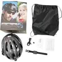 INF Casque de vélo Bluetooth avec caméra HD 1080P pour cyclisme en plein air