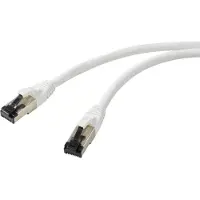 Renkforce RF-7106496 RJ45 Netzwerkkabel, Patchkabel CAT 8.1 S/FTP 5.00 m Weiss 1 (S/FTP, CAT8.1, 5 m)