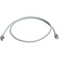 Telegärtner 100127411 RJ45 Netzwerkkabel, Patchkabel CAT 6a S/FTP 2.6 m Grau mit (S/FTP, CAT6a, 2.60 m)