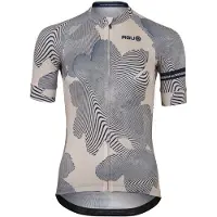 Agu Striped Flower Essential Short Sleeve Jersey Gris 2XL Femme