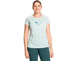 Trangoworld Mudgee Short Sleeve T-shirt Bleu S Femme